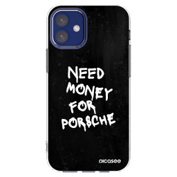 Átlátszó szilikon tok az alábbi mobiltelefonokra Apple iPhone 12 mini - Black Dollar