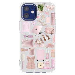 Átlátszó szilikon tok az alábbi mobiltelefonokra Apple iPhone 12 mini - Glam Babe