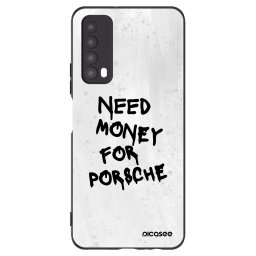Fekete szilikon tok az alábbi mobiltelefonokra Huawei P Smart 2021 - White Dollar