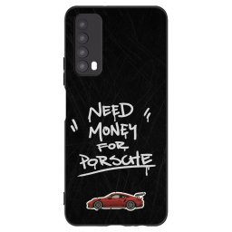 Fekete szilikon tok az alábbi mobiltelefonokra Huawei P Smart 2021 - Dark Racer