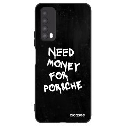 Fekete szilikon tok az alábbi mobiltelefonokra Huawei P Smart 2021 - Black Dollar