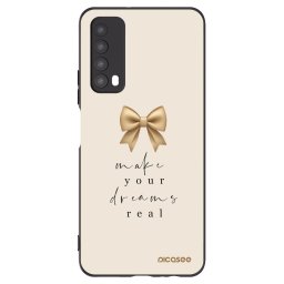 Fekete szilikon tok az alábbi mobiltelefonokra Huawei P Smart 2021 - Golden Dream