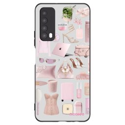 Fekete szilikon tok az alábbi mobiltelefonokra Huawei P Smart 2021 - Glam Babe