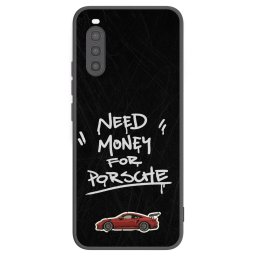 Fekete szilikon tok az alábbi mobiltelefonokra Sony Xperia 10 II - Dark Racer