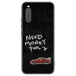 Fekete szilikon tok az alábbi mobiltelefonokra Sony Xperia 10 II - Track Mode