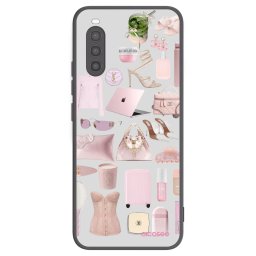 Fekete szilikon tok az alábbi mobiltelefonokra Sony Xperia 10 II - Glam Babe