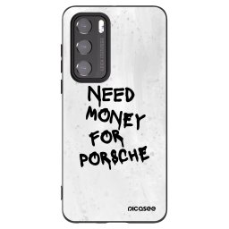 Fekete szilikon tok az alábbi mobiltelefonokra Huawei P40 - White Dollar