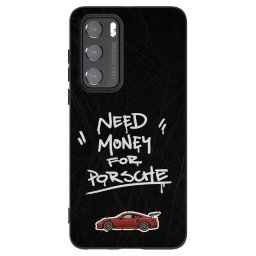 Fekete szilikon tok az alábbi mobiltelefonokra Huawei P40 - Dark Racer