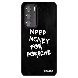 Fekete szilikon tok az alábbi mobiltelefonokra Huawei P40 - Black Dollar