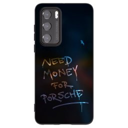 Fekete szilikon tok az alábbi mobiltelefonokra Huawei P40 - Neon Nights