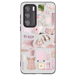 Fekete szilikon tok az alábbi mobiltelefonokra Huawei P40 - Glam Babe
