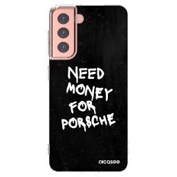 Átlátszó szilikon tok az alábbi mobiltelefonokra Samsung Galaxy S21 5G G991B - Black Dollar