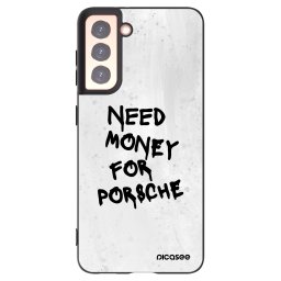 Fekete szilikon tok az alábbi mobiltelefonokra Samsung Galaxy S21 5G G991B - White Dollar