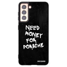 Fekete szilikon tok az alábbi mobiltelefonokra Samsung Galaxy S21 5G G991B - Black Dollar
