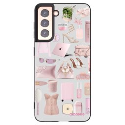 Fekete szilikon tok az alábbi mobiltelefonokra Samsung Galaxy S21 5G G991B - Glam Babe