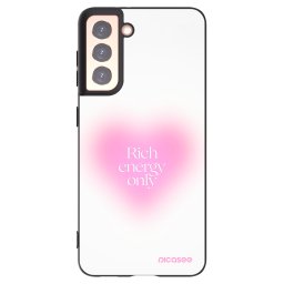 Fekete szilikon tok az alábbi mobiltelefonokra Samsung Galaxy S21 5G G991B - Rich Energy