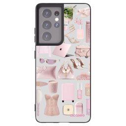 Fekete szilikon tok az alábbi mobiltelefonokra Samsung Galaxy S21 Ultra 5G G998B - Glam Babe