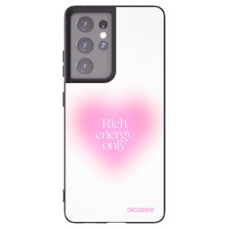 Fekete szilikon tok az alábbi mobiltelefonokra Samsung Galaxy S21 Ultra 5G G998B - Rich Energy
