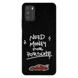 Átlátszó szilikon tok az alábbi mobiltelefonokra Xiaomi Poco M3 - Dark Racer