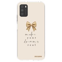 Átlátszó szilikon tok az alábbi mobiltelefonokra Xiaomi Poco M3 - Golden Dream