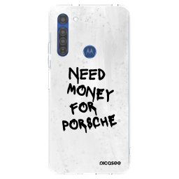 Átlátszó szilikon tok az alábbi mobiltelefonokra Motorola Moto G8 - White Dollar
