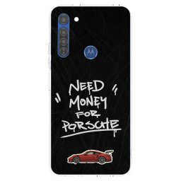Átlátszó szilikon tok az alábbi mobiltelefonokra Motorola Moto G8 - Dark Racer