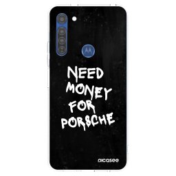 Átlátszó szilikon tok az alábbi mobiltelefonokra Motorola Moto G8 - Black Dollar