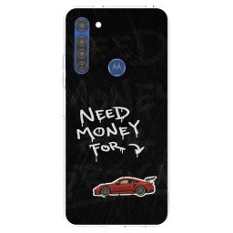 Átlátszó szilikon tok az alábbi mobiltelefonokra Motorola Moto G8 - Track Mode