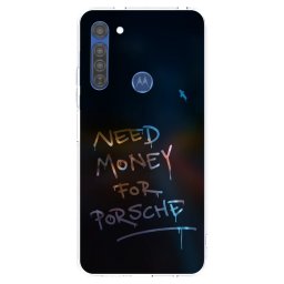 Átlátszó szilikon tok az alábbi mobiltelefonokra Motorola Moto G8 - Neon Nights