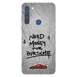 Átlátszó szilikon tok az alábbi mobiltelefonokra Motorola Moto G8 - Grey Drift