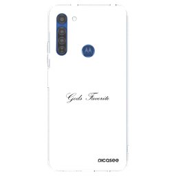 Átlátszó szilikon tok az alábbi mobiltelefonokra Motorola Moto G8 - Gods Favorite