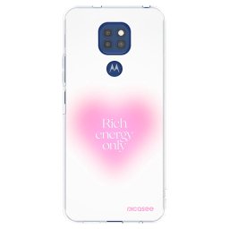 Átlátszó szilikon tok az alábbi mobiltelefonokra Motorola Moto G9 Play - Rich Energy