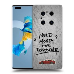 Átlátszó szilikon tok az alábbi mobiltelefonokra Huawei Mate 40 Pro - Grey Drift