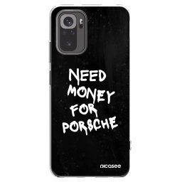 Átlátszó szilikon tok az alábbi mobiltelefonokra Xiaomi Redmi Note 10 - Black Dollar