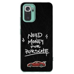 Átlátszó szilikon tok az alábbi mobiltelefonokra Xiaomi Redmi Note 10 Pro - Dark Racer