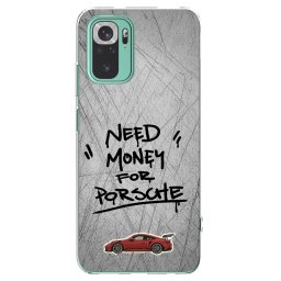 Átlátszó szilikon tok az alábbi mobiltelefonokra Xiaomi Redmi Note 10 Pro - Grey Drift