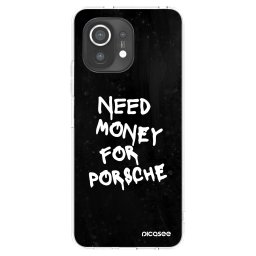 Átlátszó szilikon tok az alábbi mobiltelefonokra Xiaomi Mi 11 - Black Dollar