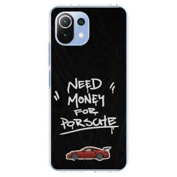 Átlátszó szilikon tok az alábbi mobiltelefonokra Xiaomi Mi 11 Lite - Dark Racer