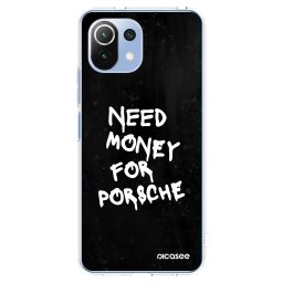 Átlátszó szilikon tok az alábbi mobiltelefonokra Xiaomi Mi 11 Lite - Black Dollar