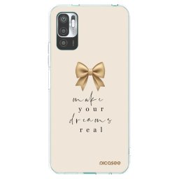 Átlátszó szilikon tok az alábbi mobiltelefonokra Xiaomi Redmi Note 10 5G - Golden Dream