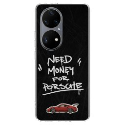 Átlátszó szilikon tok az alábbi mobiltelefonokra Huawei P50 - Dark Racer