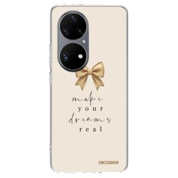 Átlátszó szilikon tok az alábbi mobiltelefonokra Huawei P50 - Golden Dream