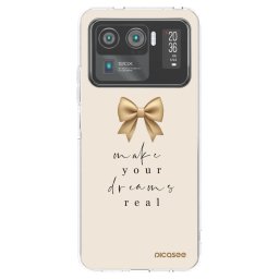 Átlátszó szilikon tok az alábbi mobiltelefonokra Xiaomi Mi 11 Ultra - Golden Dream