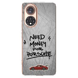 Átlátszó szilikon tok az alábbi mobiltelefonokra Huawei Nova 9 - Grey Drift