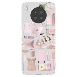 Átlátszó szilikon tok az alábbi mobiltelefonokra Huawei Nova 8i - Glam Babe
