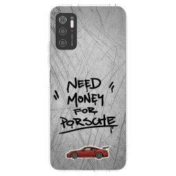 Átlátszó szilikon tok az alábbi mobiltelefonokra Xiaomi Poco M3 Pro 5G - Grey Drift