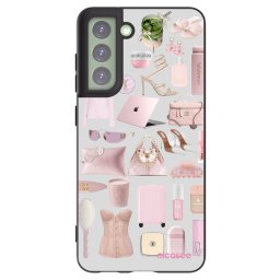 Fekete szilikon tok az alábbi mobiltelefonokra Samsung Galaxy S21 FE 5G - Glam Babe