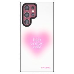 Fekete szilikon tok az alábbi mobiltelefonokra Samsung Galaxy S22 Ultra 5G - Rich Energy