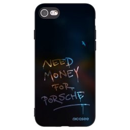 Fekete szilikon tok az alábbi mobiltelefonokra Apple iPhone SE 2022 - Neon Nights