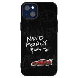 Fekete szilikon tok az alábbi mobiltelefonokra Apple iPhone 14 Plus - Track Mode